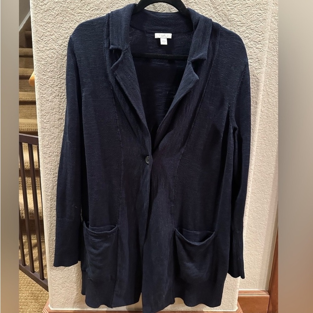 J. Jill Navy Blue Cardigan Sweater
